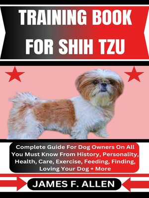 cover image of TRAINING BOOK FOR SHIH TZU
